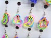 Wholesale Lovely shapes silicone earrings colorful charming rubber fashion earrings new style