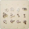 Fashion stainess steel stud earrings mix