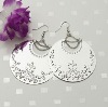 Fashion hot-sale new design charming carved designs antique earing (sliver)