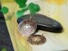 Large Golden Sun national earrings