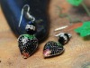 Wholesale Strawberry cloisonne national earrings