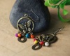 Wholesale Tibetan style butterfly national earrings
