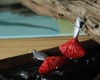 Wholesale Tibetan style lacquer carving national earrings