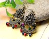 Wholesale Tibetan style wood ball national earrings