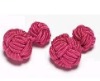 Handmde elastic silk knot cufflink