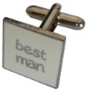 Brass cufflink
