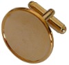 Brass cufflink