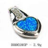 Wholesale Wholesale blue opal synthtic opal pendant DR00205P