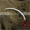 Wholesale silver tube /925 sterling Silver Handmade Accessory/ fashion jewelryPJ023