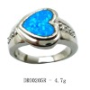Fashion blue opal rings ,Fashion silver jewelry DR00191R Accept Pay By Paypal