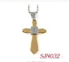 Wholesale stainless steel pendants with gold plated