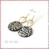 Wholesale fashion earring leather earring charm earring