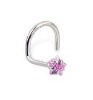 Wholesale solid white gold nose jewelry,nose ring, body piercing jewelry