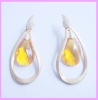 Wholesale zircon earring,gold plated earring