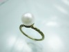 Latest design pearl ring jewelry