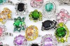 Wholesale wholesale mixed lots rings Fashion Jewelry, crystal cz platinum plated rings