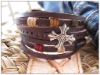Wholesale leather charm bracelet