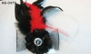 Wholesale black feather hair ornament