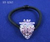 Wholesale peach rhinestone hair jewelry