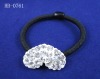 Wholesale loving heart rhinestone hair jewelry