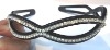 plastic head band / hair band with resin stones