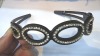 plastic head band / hair band with resin stones