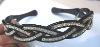 plastic head band / hair band with resin stones