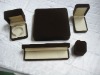Wholesale velvet round corner plastic jewelry box