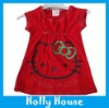 Wholesale girl's long style t shirt