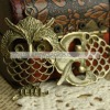 Tibetan antique Brass Owl charms beads TS13019-4