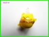 Wholesale handmade colored glass pendant with the shape of cat yellow color