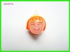 Wholesale handmade colored glass pendant with the shape of young girl face pink color