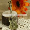 Wholesale Tibetan antique Brass guitar charms pendants TS13002-4