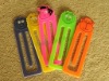 Colorful plastic animal-head bookmarker