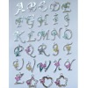 Wholesale Zinc alloy letter pendant charm