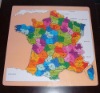 Wholesale Wooden French Map Puzzle