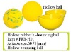 hollow rubber bounce ball,hollow rubber ball
