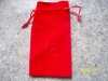 promotional velvet bag with hotstamping for jewelry