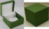 Wholesale Fresh green L-hinged Plastic watch box