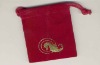 Wholesale pretty drawstring velvet pouch