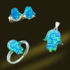 Wholesale wholesale 925 sterling silver opal jewelry, welcome OEM ODM