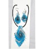 Wholesale Murano glass Jewelry necklace earring set