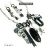 Wholesale Handmade Beaded Necklace and Earrings / Jewelry Set / Beaded Jewelry / Skull Jewelry / Handmade Jewelry with Skull Pendant