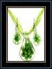 hottest murano necklace and earrings set