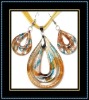 murano glass jewelry set