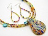 murano glass jewelry set