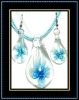 Wholesale inner flower murano glass jewelry set