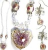 Wholesale murano glass jewelry set
