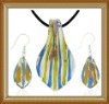 Wholesale fashion glass jewelry set