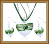 Wholesale fashion glass jewelry set